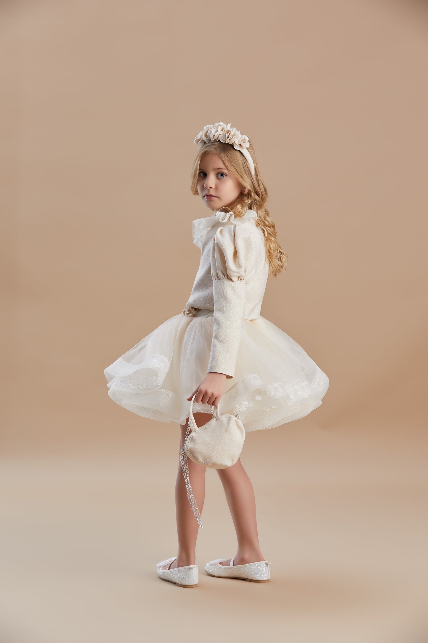 Girls Special Occasion Dress with Bolero and Skirt Princess Set 6-10 Years