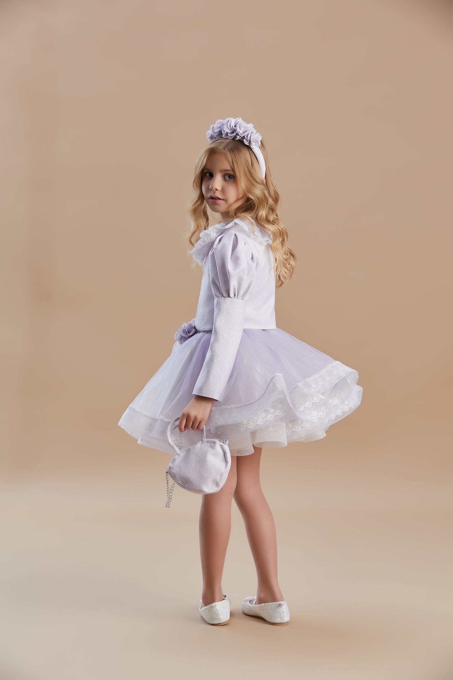 Girls Special Occasion Dress with Bolero and Skirt Princess Set 6-10 Years