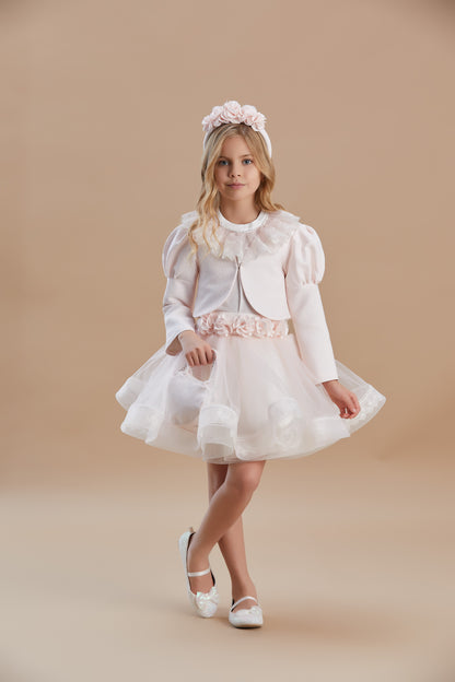 Girls Special Occasion Dress with Bolero and Skirt Princess Set 6-10 Years