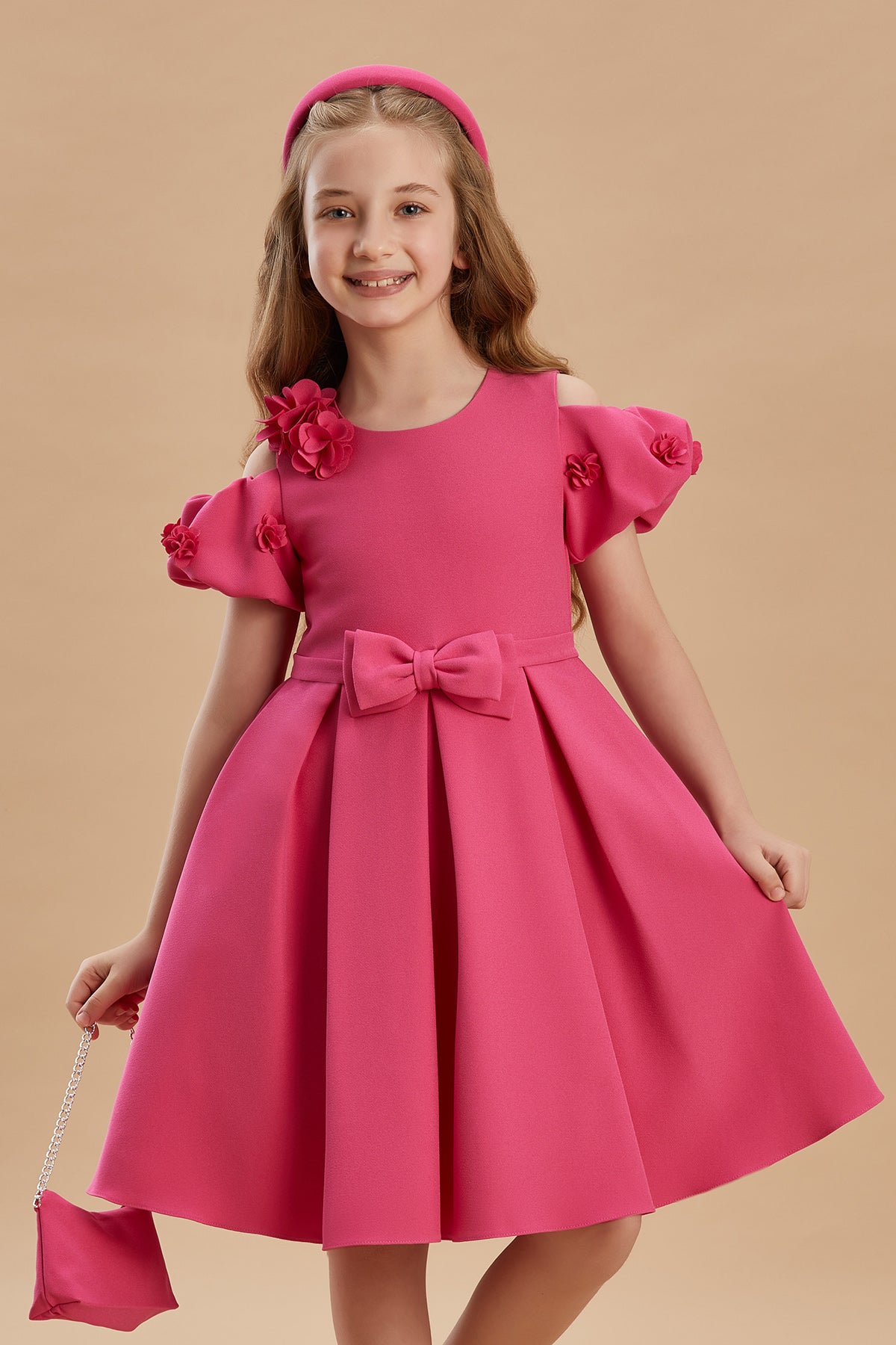 Belted Girls Dress 3-8 Years