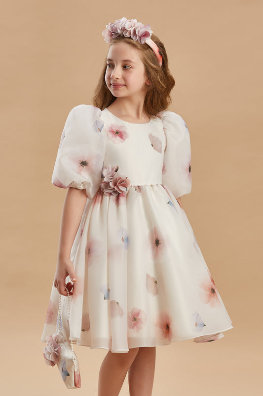 Sweet Petals Girls Dress 3-8 Years